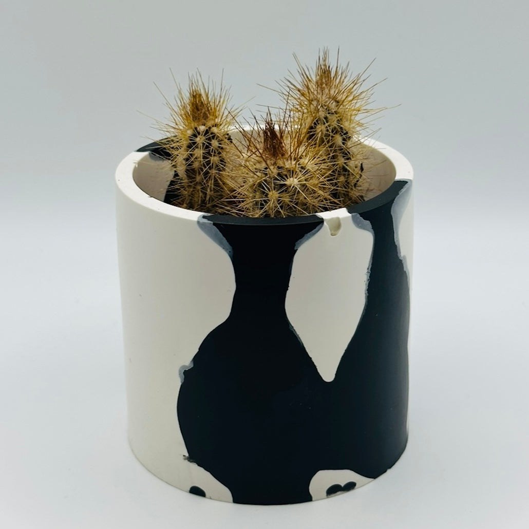 Pot - Graffiti - Black & White