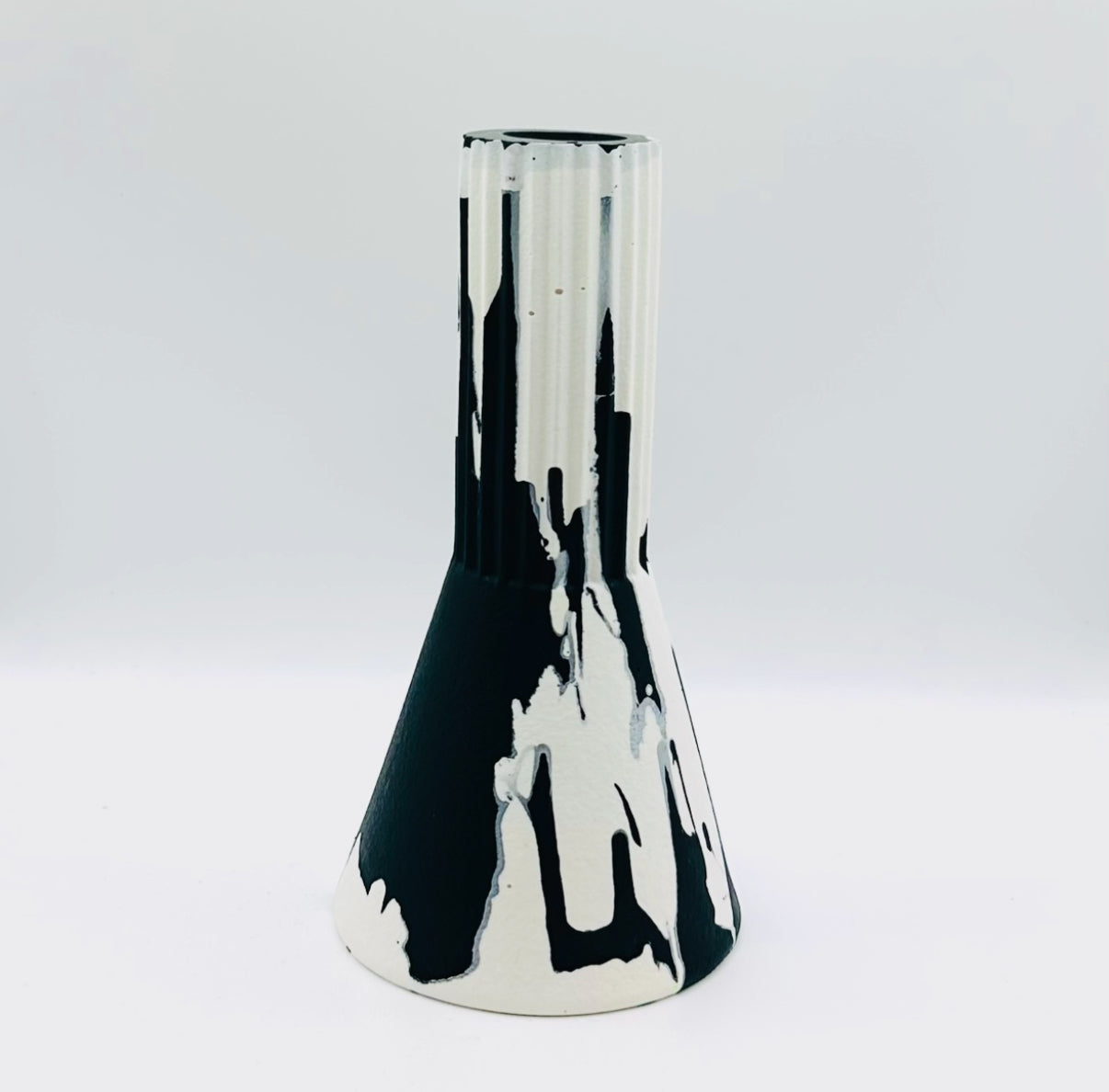 Vase - Tall - Graffiti - Black & White