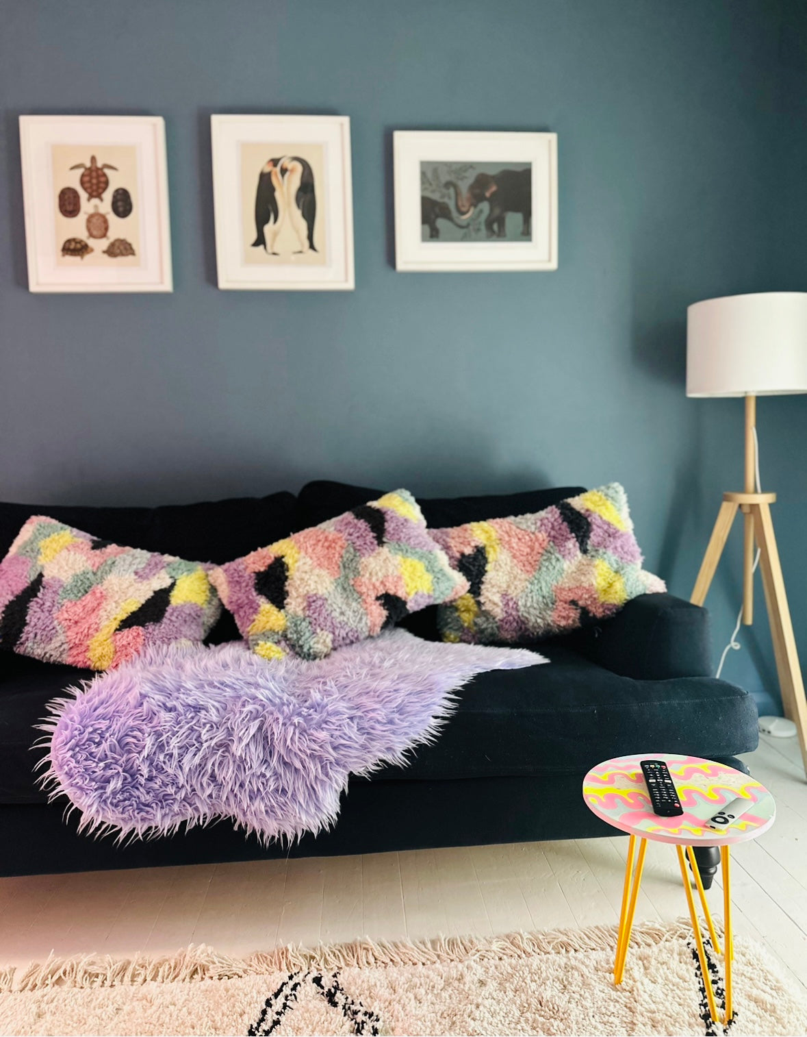 Side Table - Pinkwave