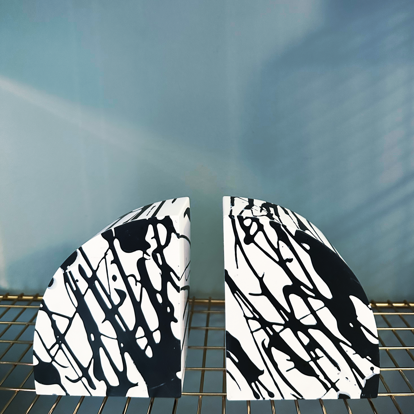 Book Ends - Graffiti - Black & White