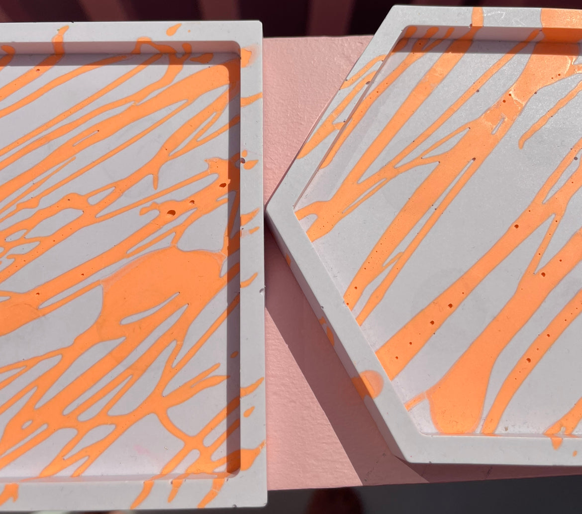 Coaster - Hex/Square (2 pieces) - Graffiti 11