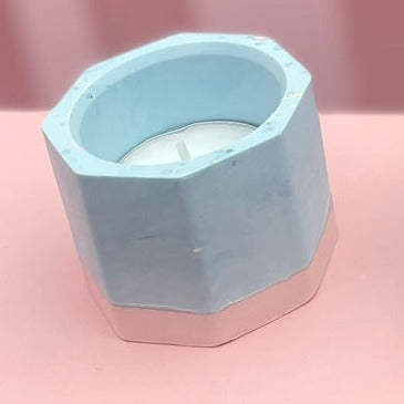 Tea light holder - tie dye 5