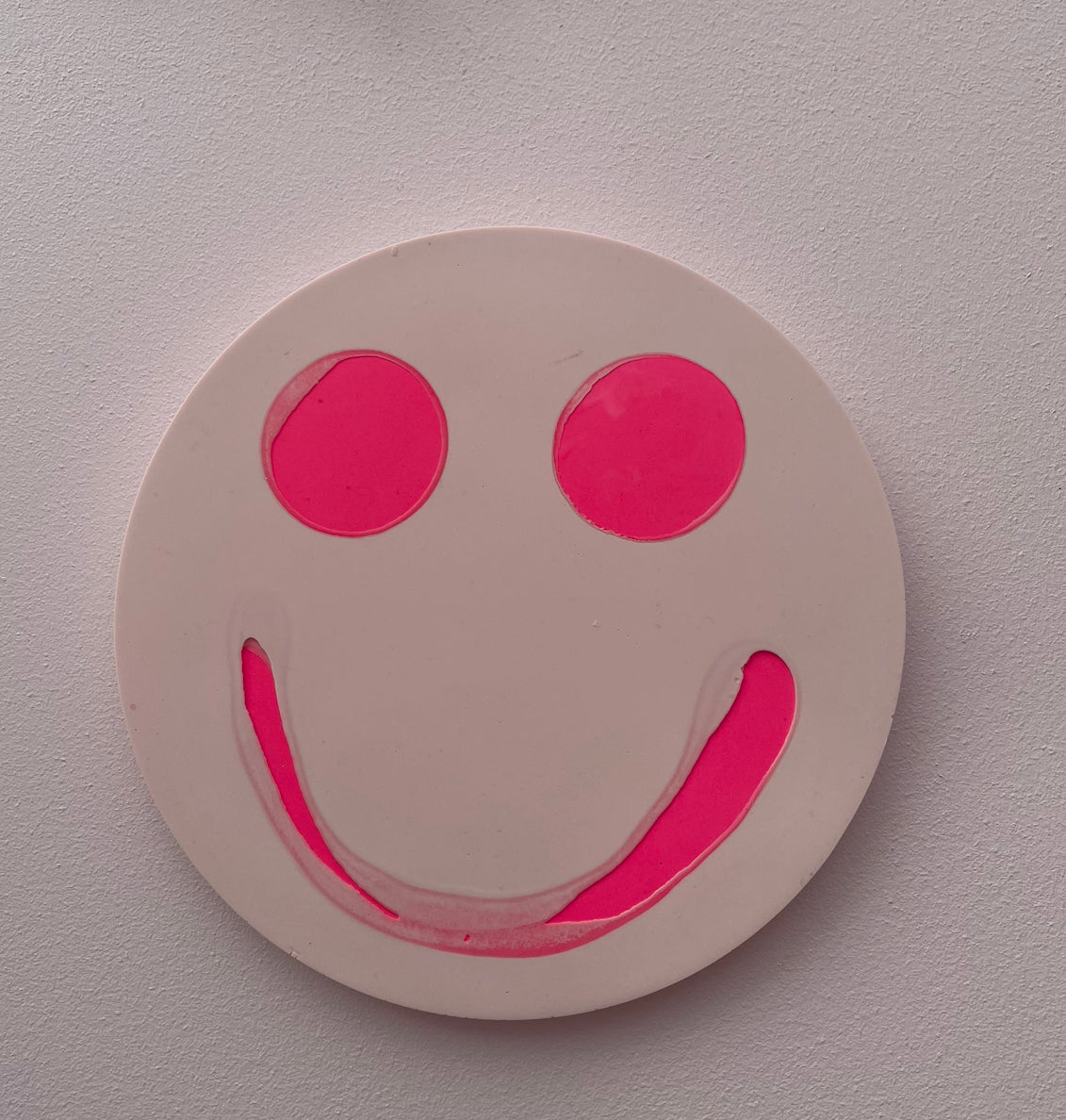 Smiley Wall Hanging - Pale Pink - READY TO SHIP