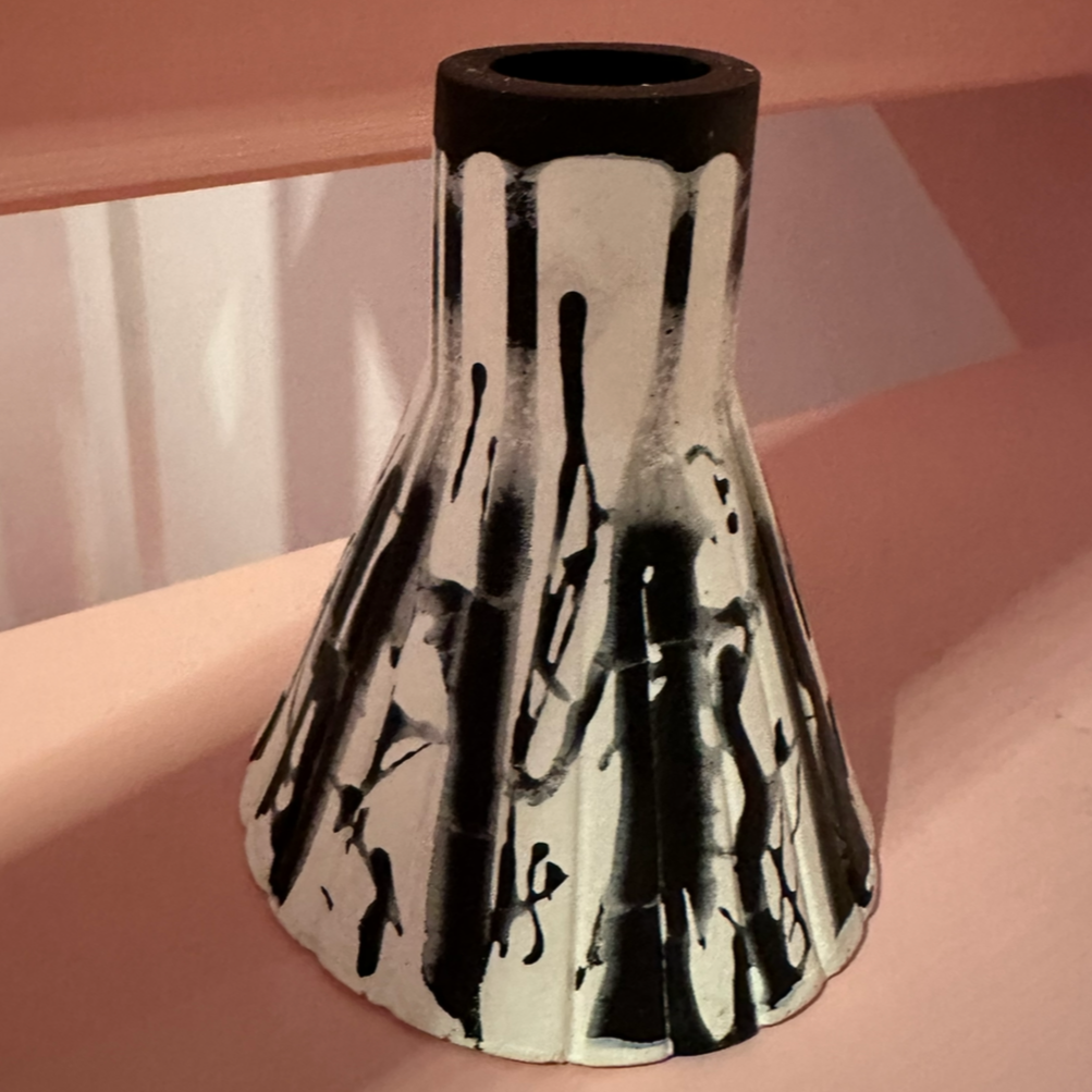 Vase - Graffiti - Black & White