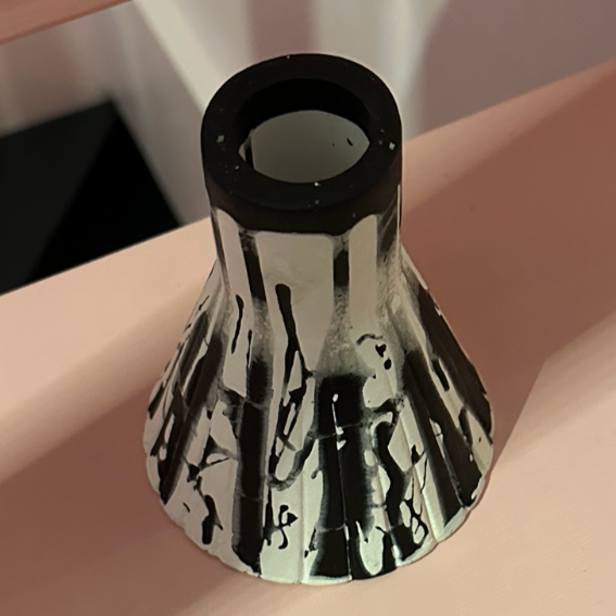 Vase - Graffiti - Black & White