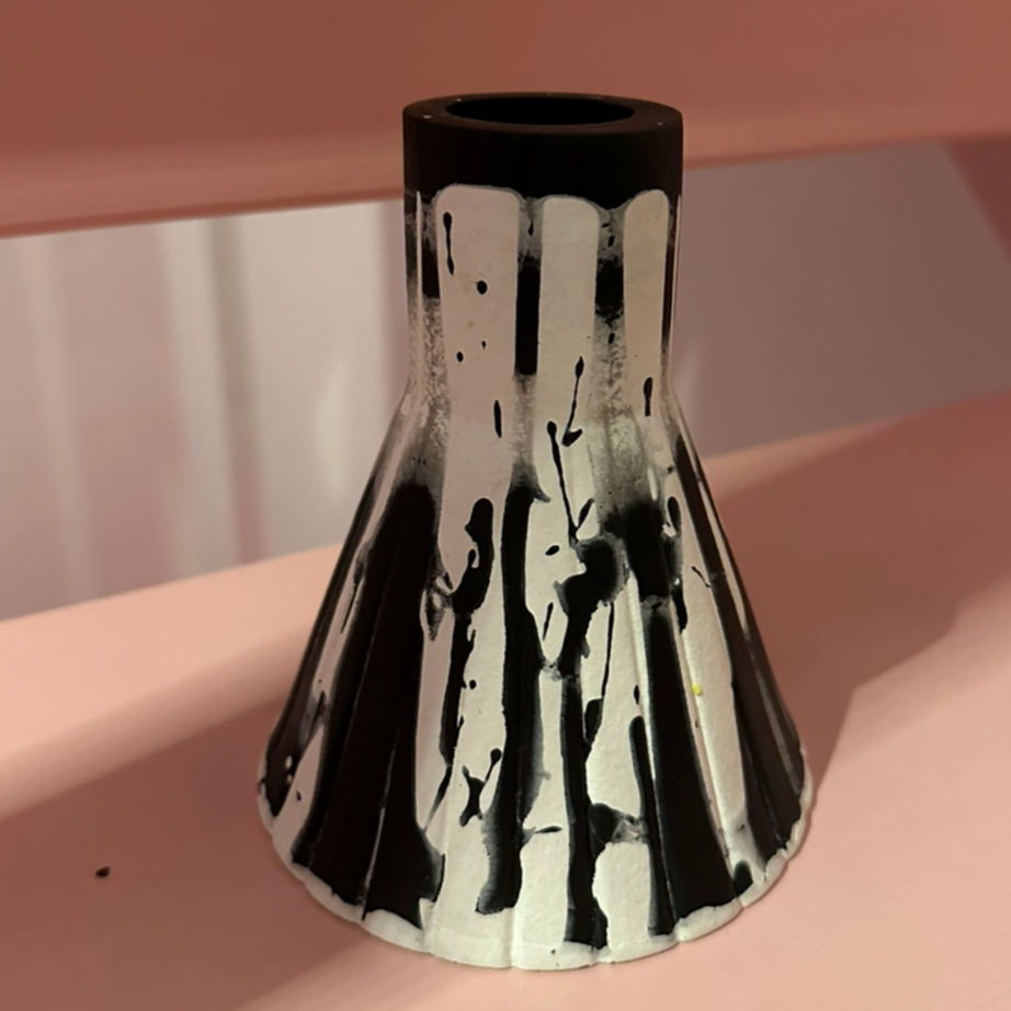 Vase - Graffiti - Black & White