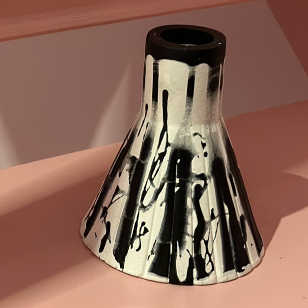 Vase - Graffiti - Black & White