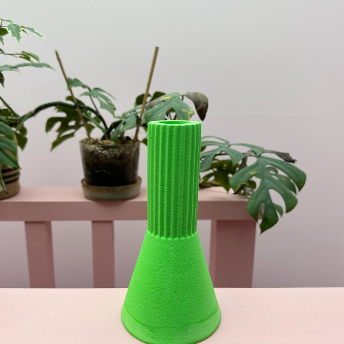 Vase - Tall - Neon - Green