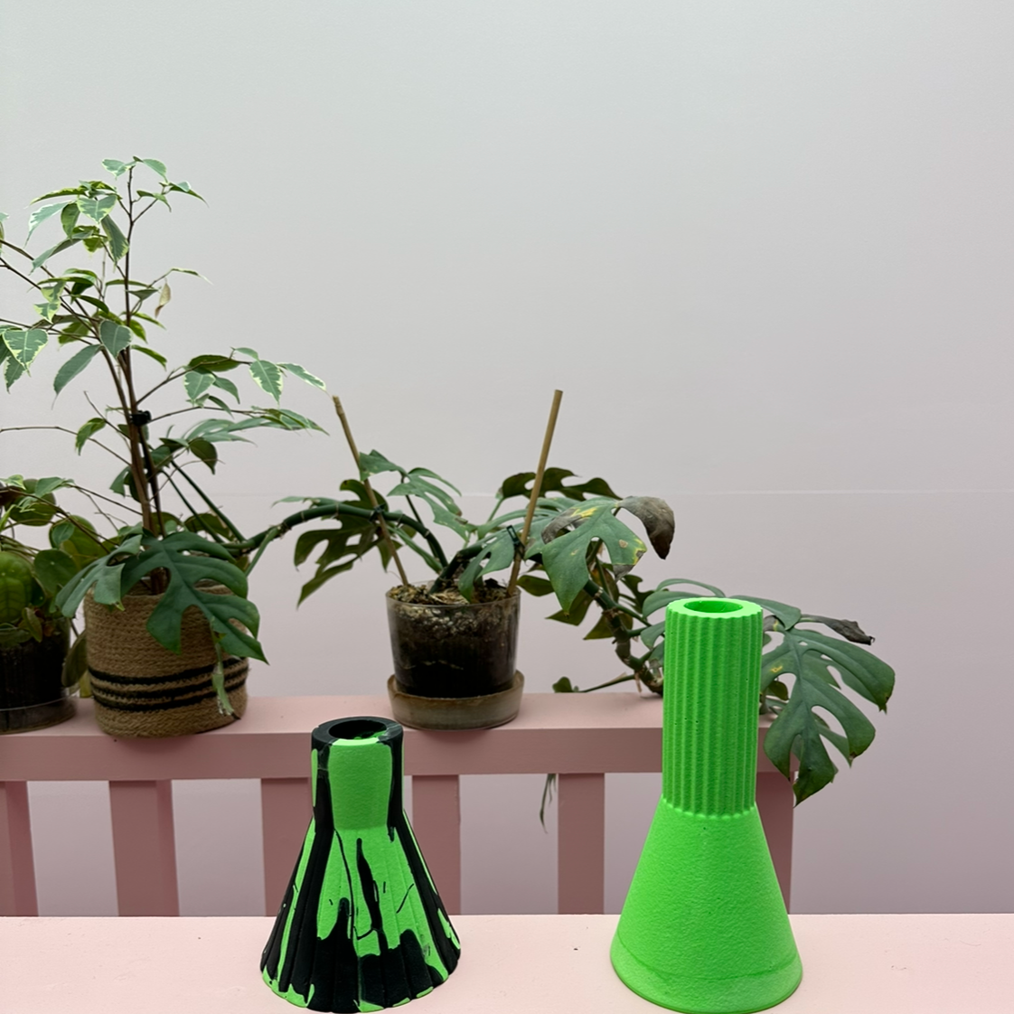 Vase - Tall - Neon - Green