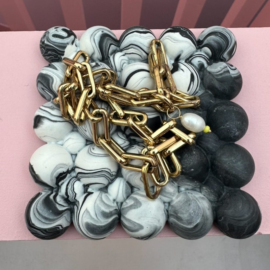 Tray - Bobble - Graffiti - Black & White