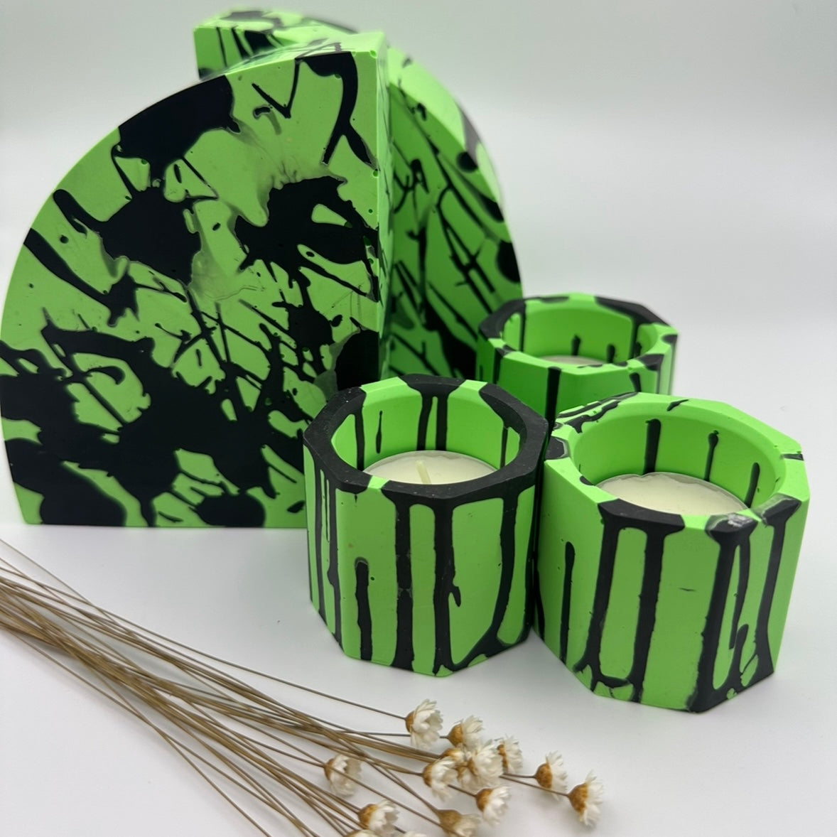 Book Ends - Graffiti - Black & Green