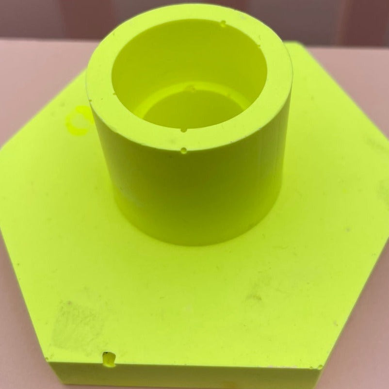 Candle holder - Neon - Yellow