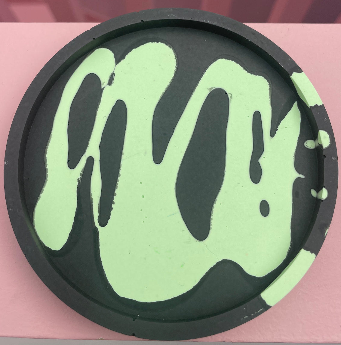 Coaster Set - Graffiti - Black & Green
