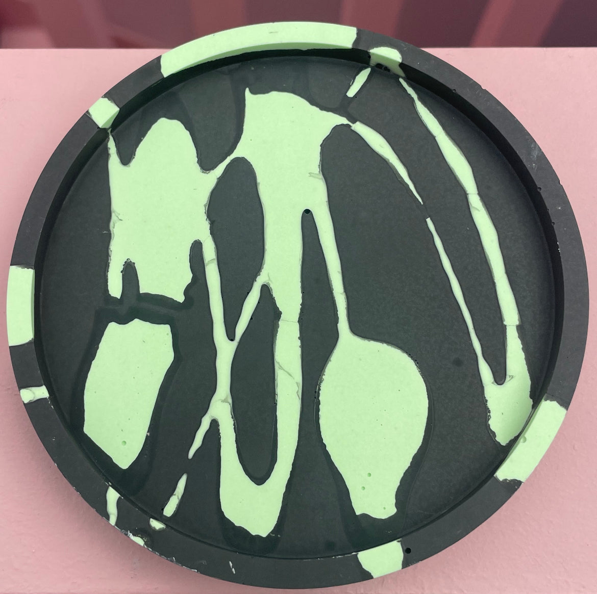 Coaster Set - Graffiti - Black & Green