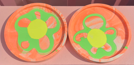 Coaster - Round (2 pieces) - Flower Power 7