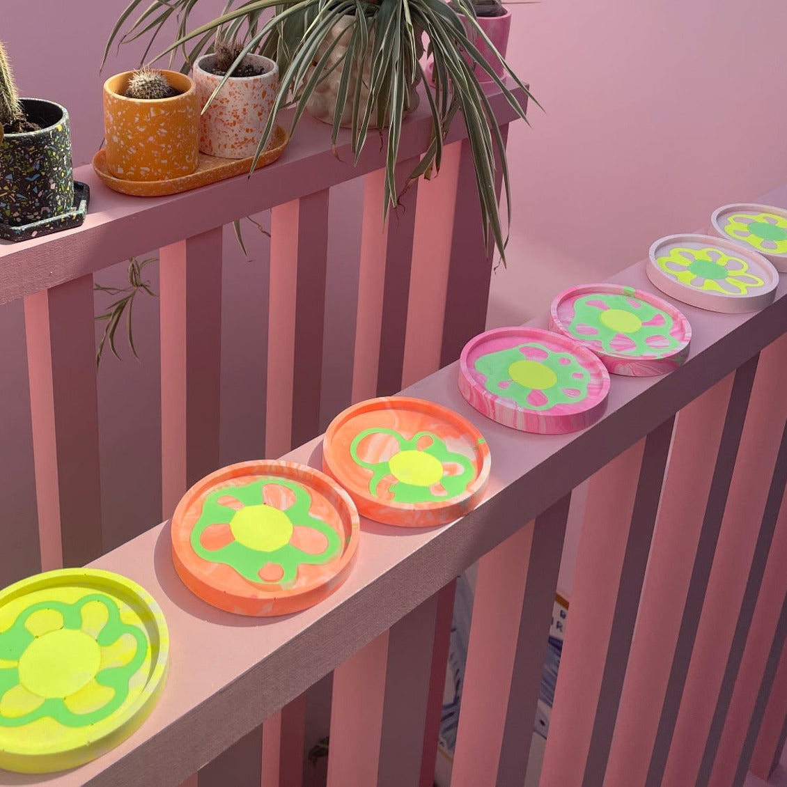 Coaster - Round (2 pieces) - Flower Power 7