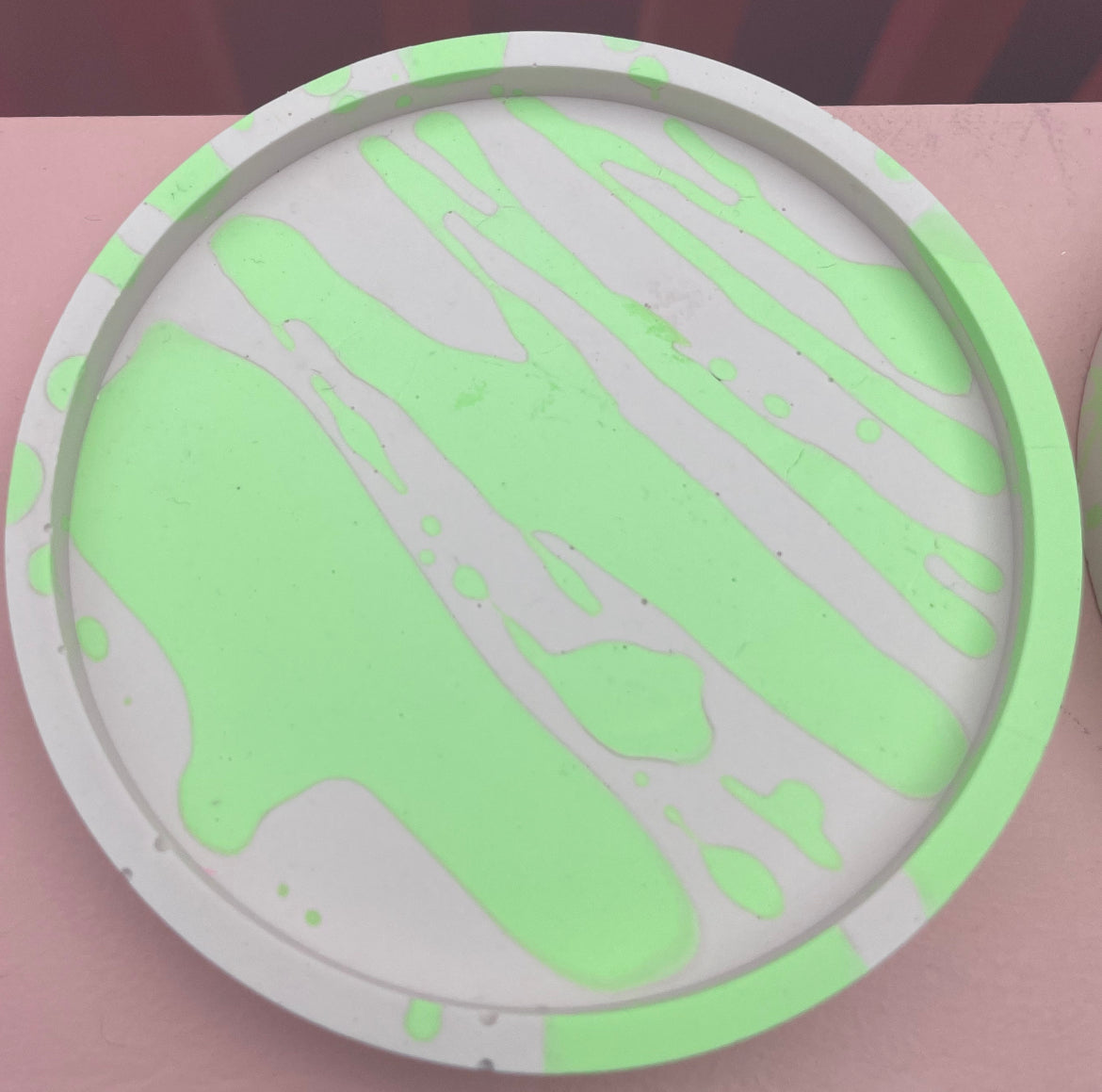 Coaster Set - Graffiti - Lilac & Green