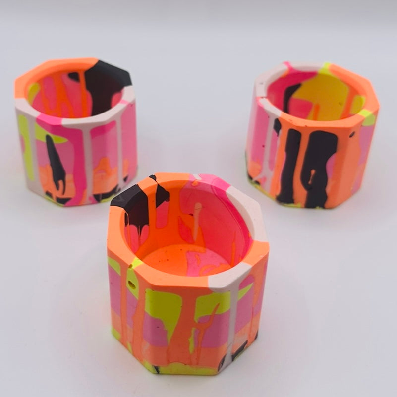 Tea light set - Graffiti Mix - READY TO SHIP