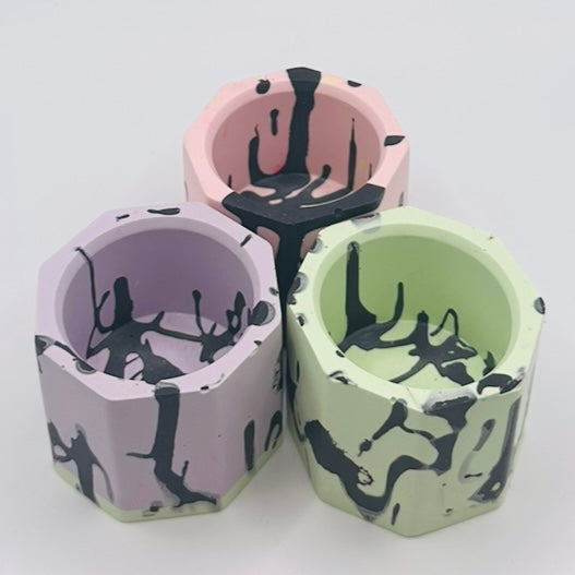 Tea light set - Graffiti - Pastel