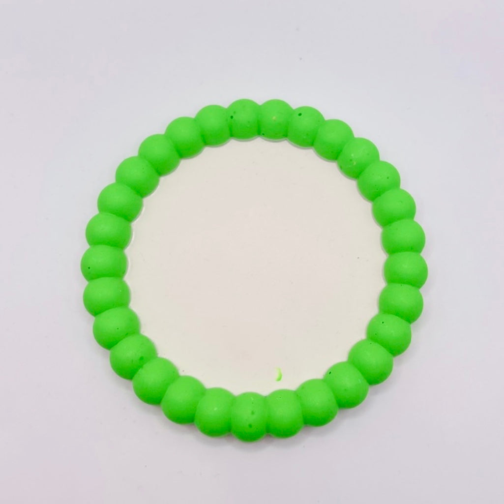 Tray - Small Bubbles - Neon - Green & White