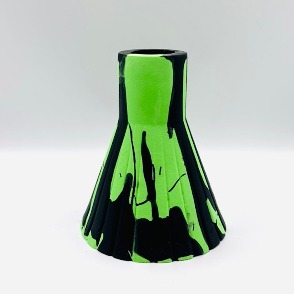 Vase - Graffiti - Black & Green