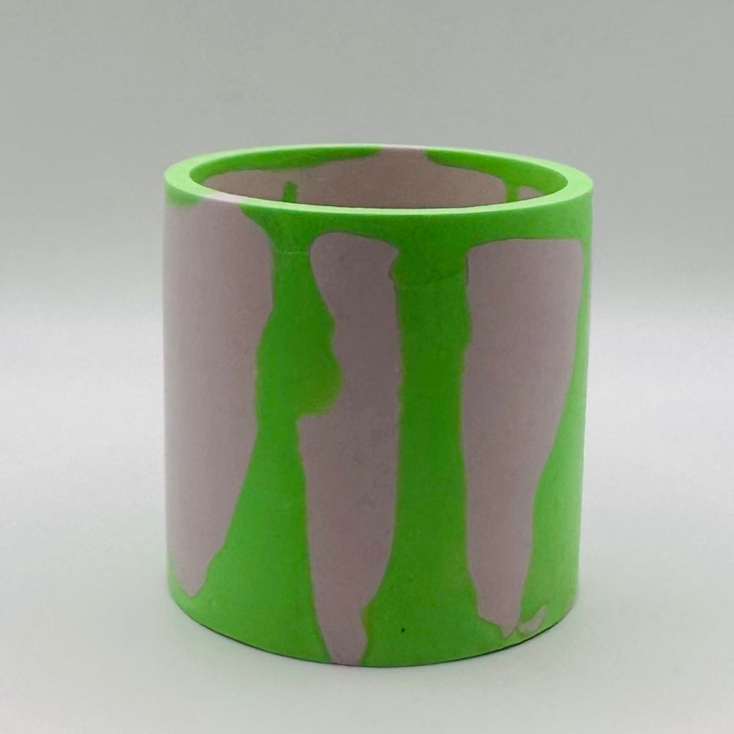 Pot - Graffiti - Green & Lilac