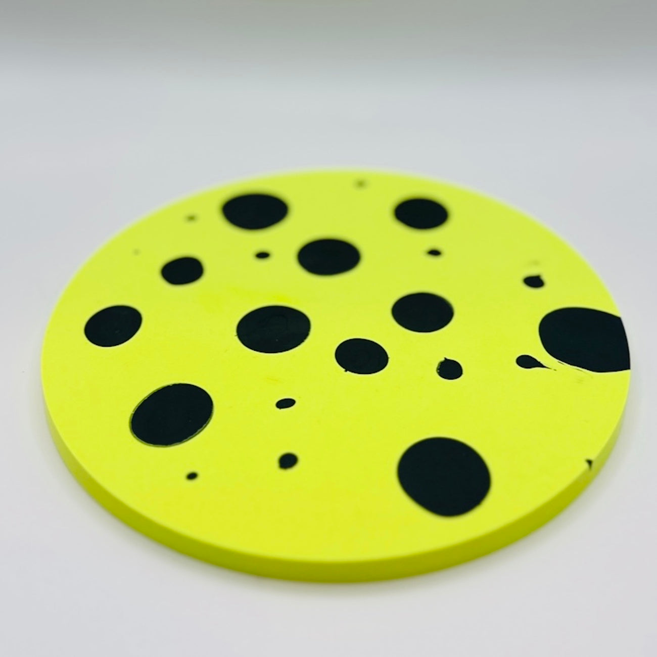 Tray - Neon Yellow Dots