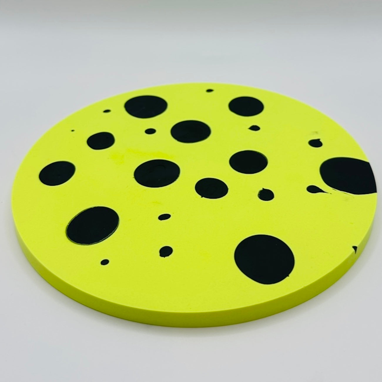 Tray - Neon Yellow Dots