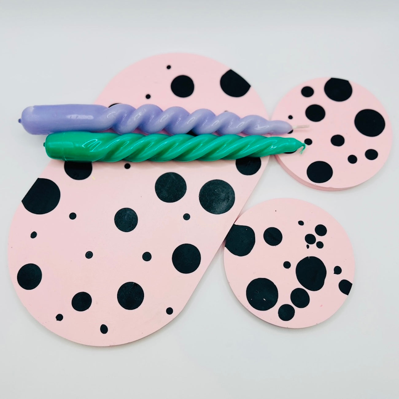 Oval Tray - Pink Dots