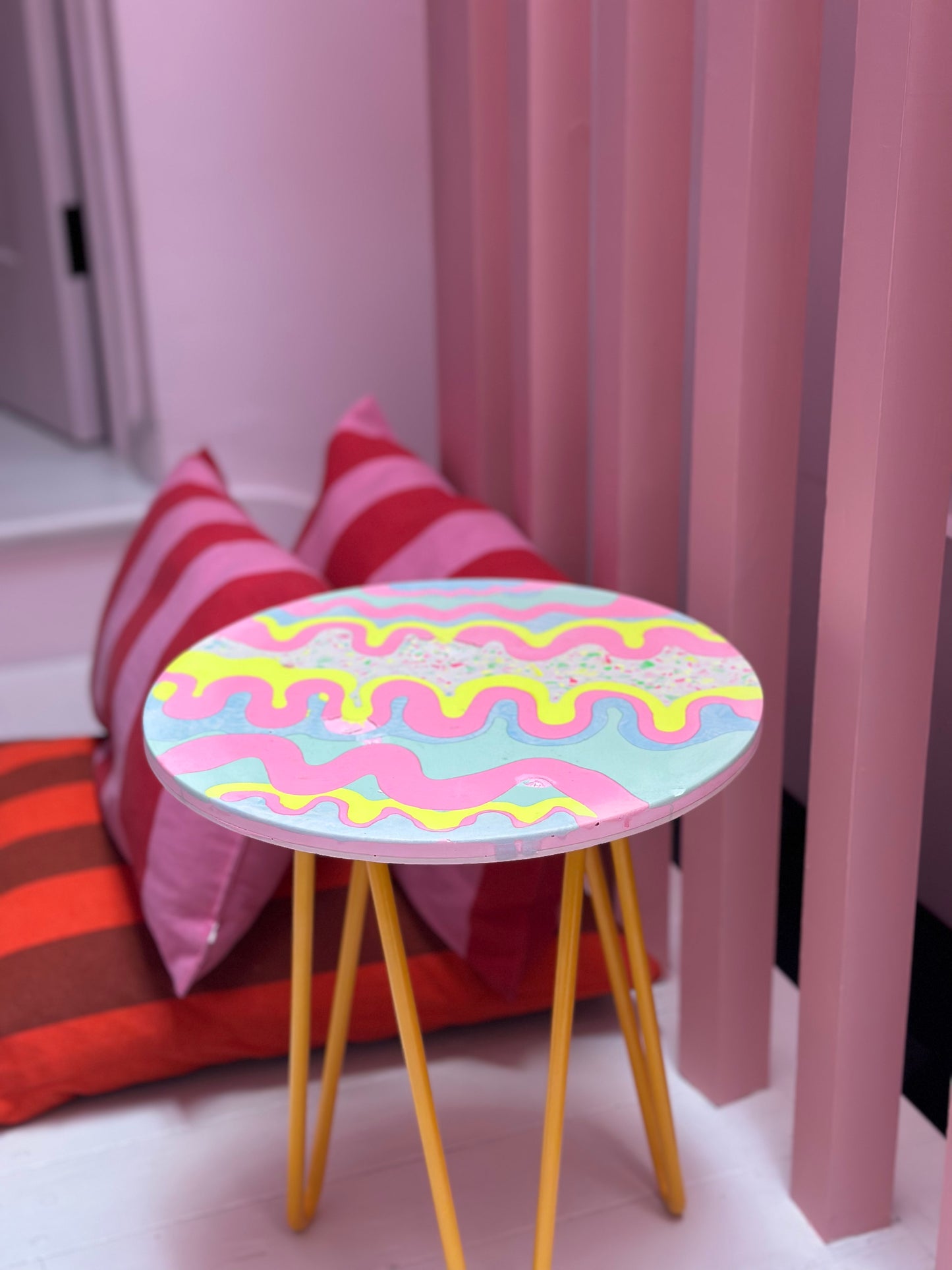 Side Table - Pinkwave
