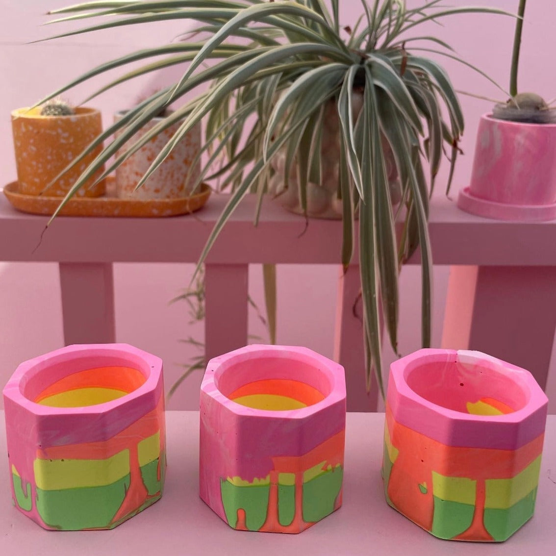 Tea light set - Neon - Mix