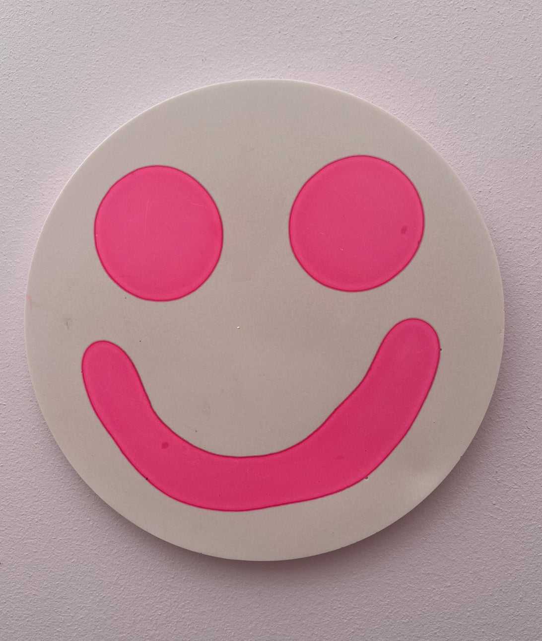 Smiley Wall Hanging - Pale Pink - READY TO SHIP