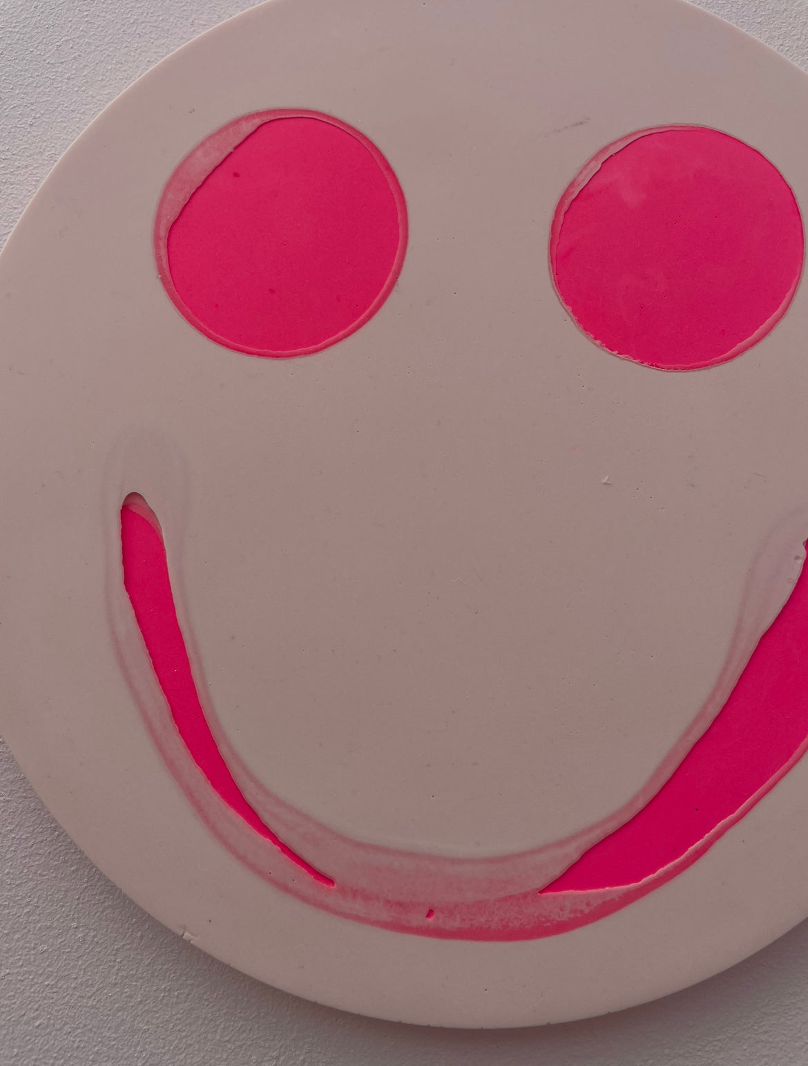 Smiley Wall Hanging - Pale Pink - READY TO SHIP