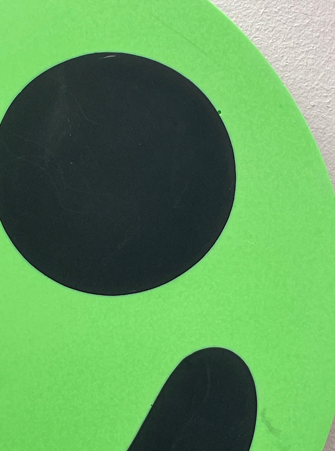Smiley Wall Hanging - Neon Green - READY TO SHIP
