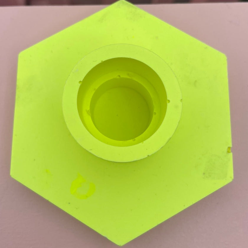 Candle holder - Neon - Yellow