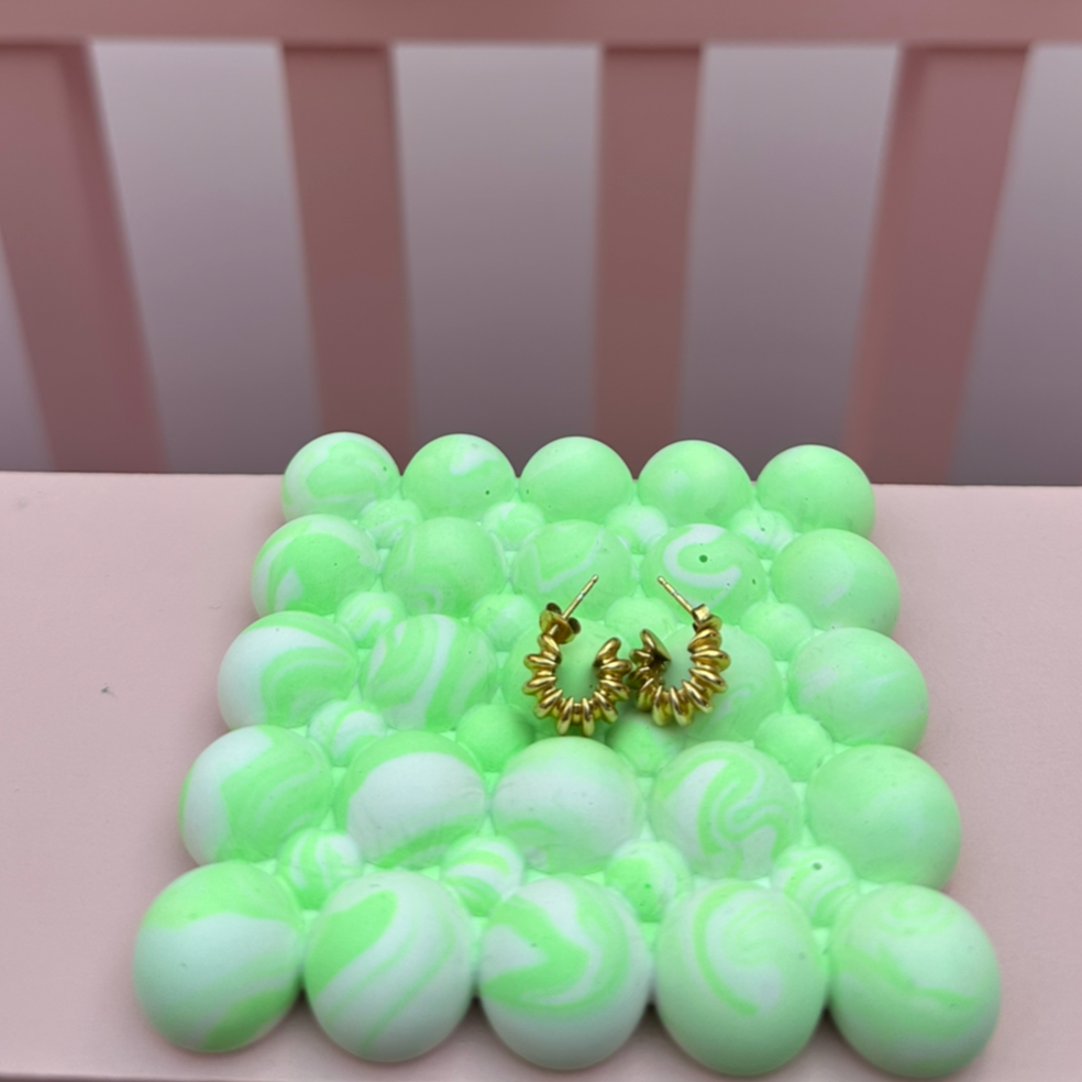 Tray - Bobble - Graffiti - Green & White