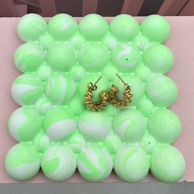 Tray - Bobble - Graffiti - Green & White