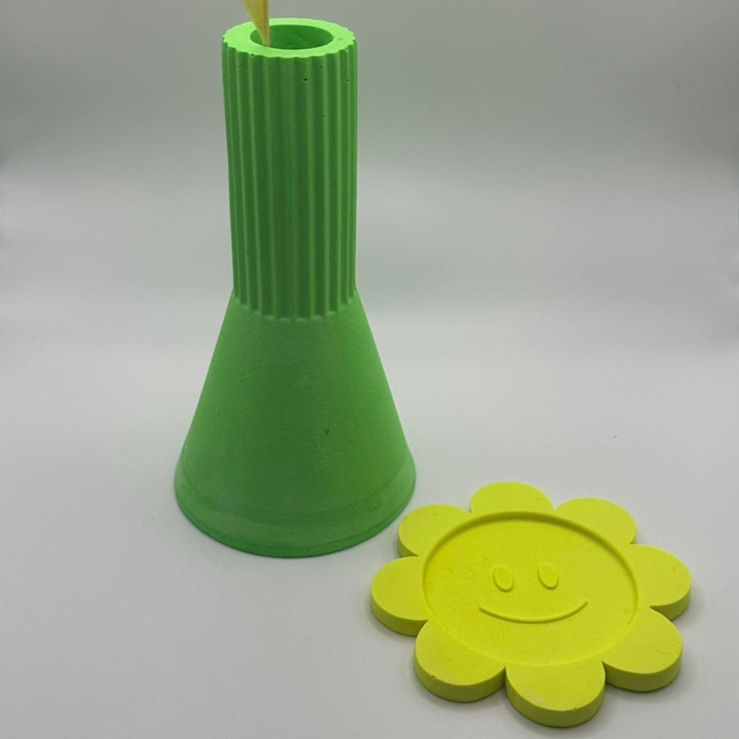 Vase - Tall - Neon - Green