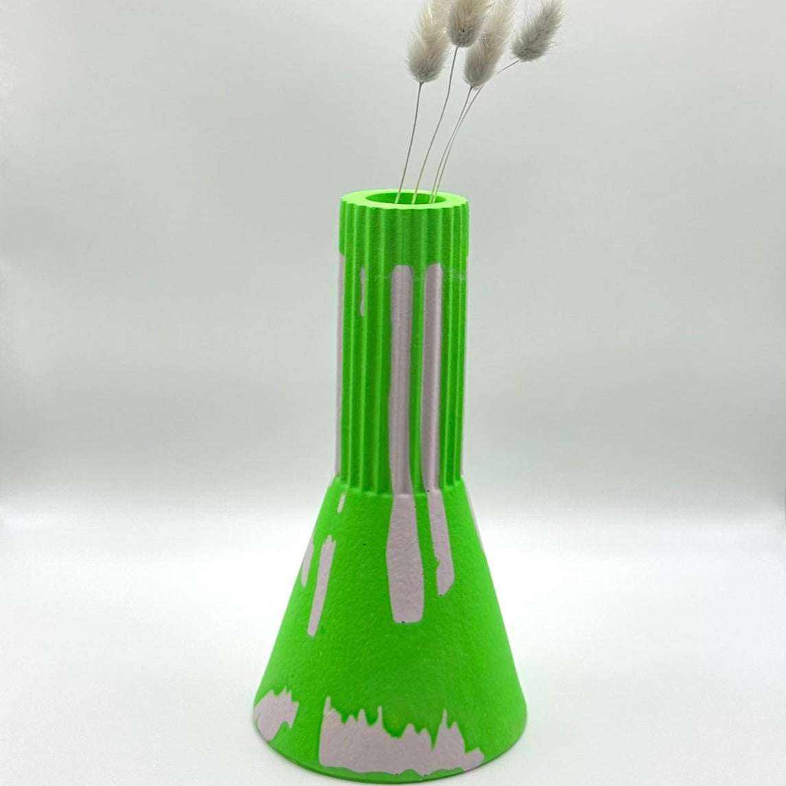 Vase - Tall - Graffiti - Green & Lilac