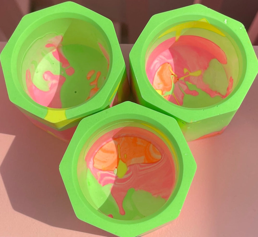 Tea light set - Neon - Mix